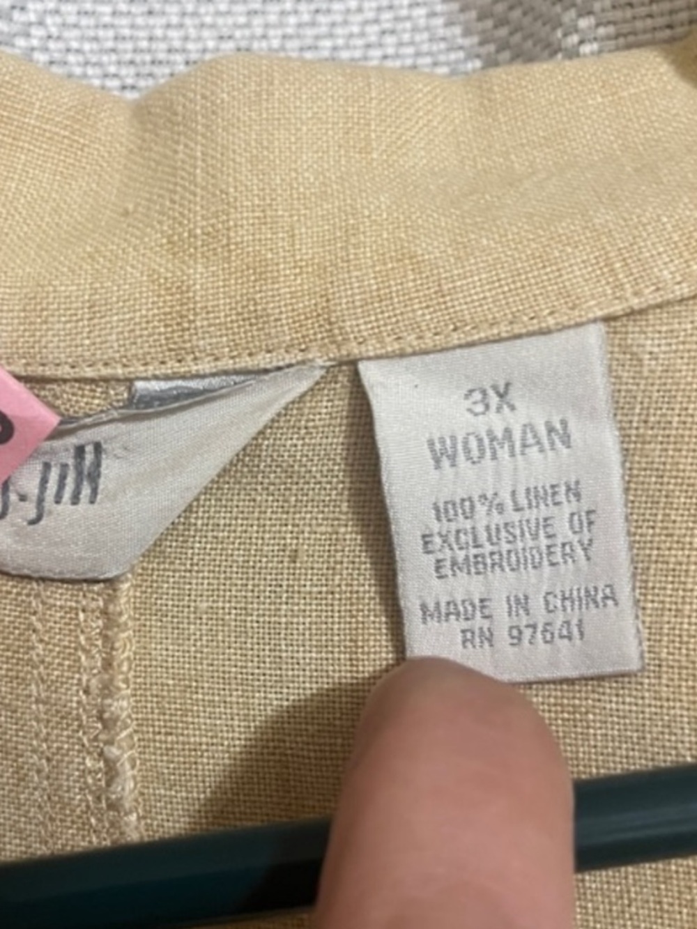 J. Jill  Beige Linen Blazer - Picture 4 of 5